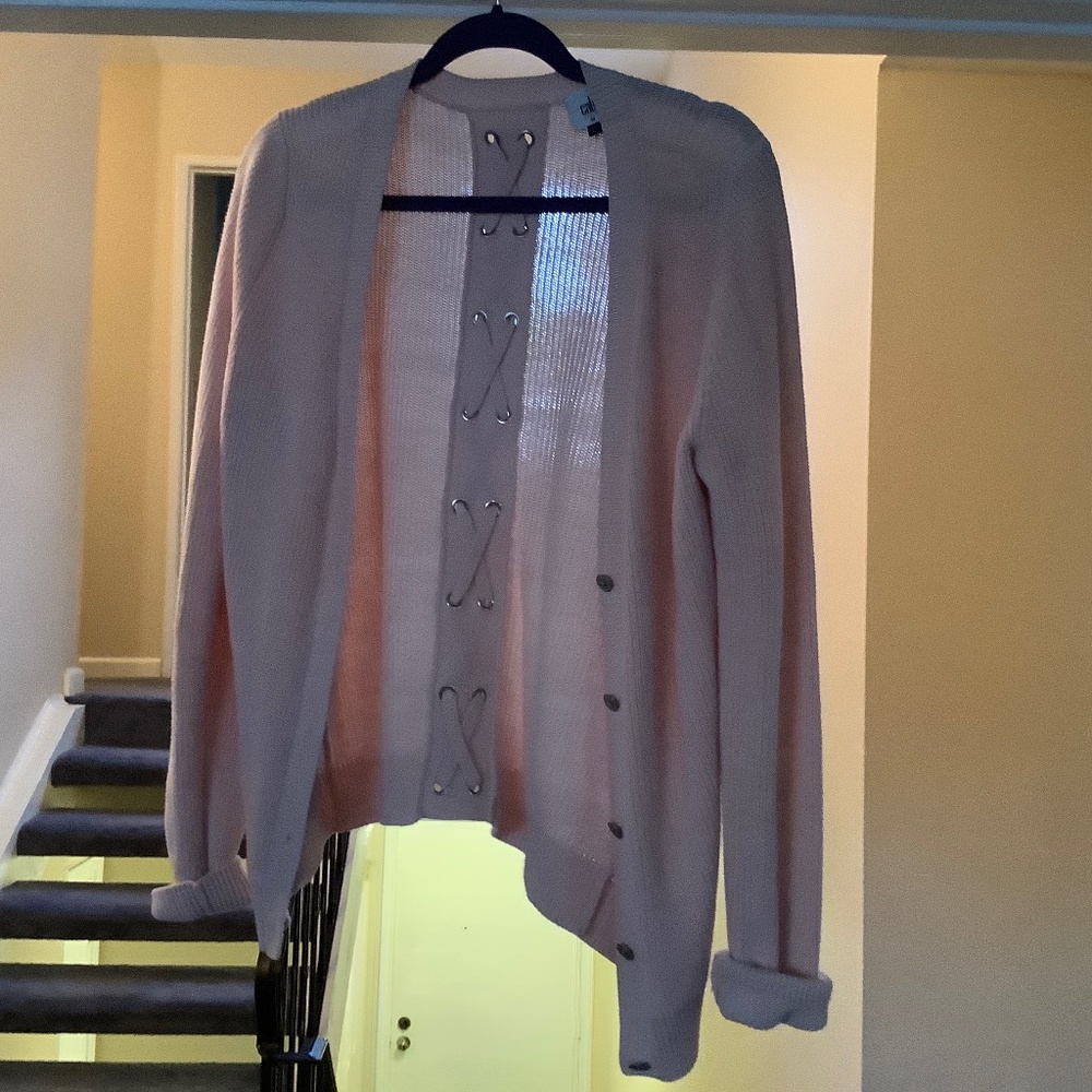 Cabi size M peachy pink cardigan